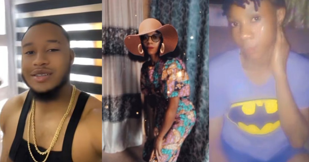 “Imagine being married to this kind of man” – Man faces backl@sh for ridicul!ng his cleaner’s use of social media, m0cking her videos and pictures (WATCH)