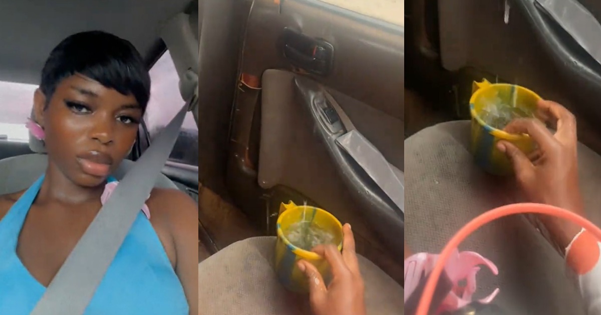 “The car dey leak” – Lady shares her experience going on a date with a ‘talking stage’ which unexpectedly turned into a rain-soaked ordeal (WATCH)