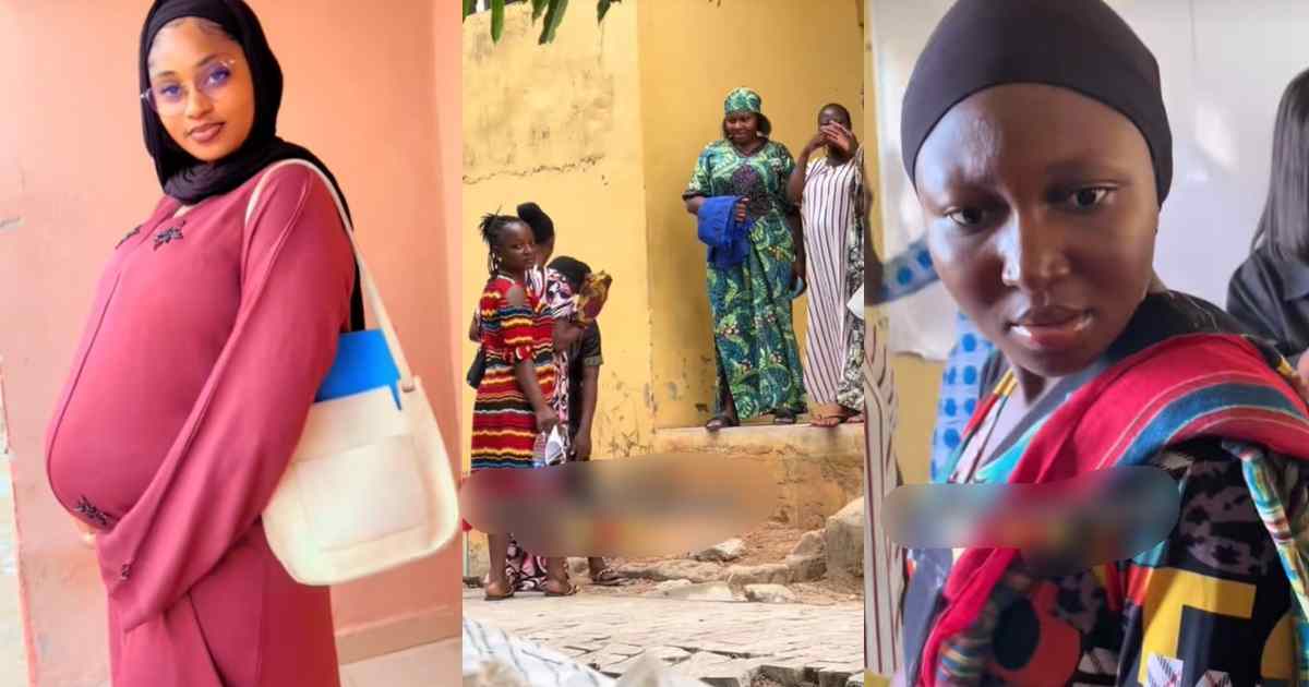 Lady shares her coursemates’ hilarious reactions arriving at school with fakɘ pregnancy (WATCH)