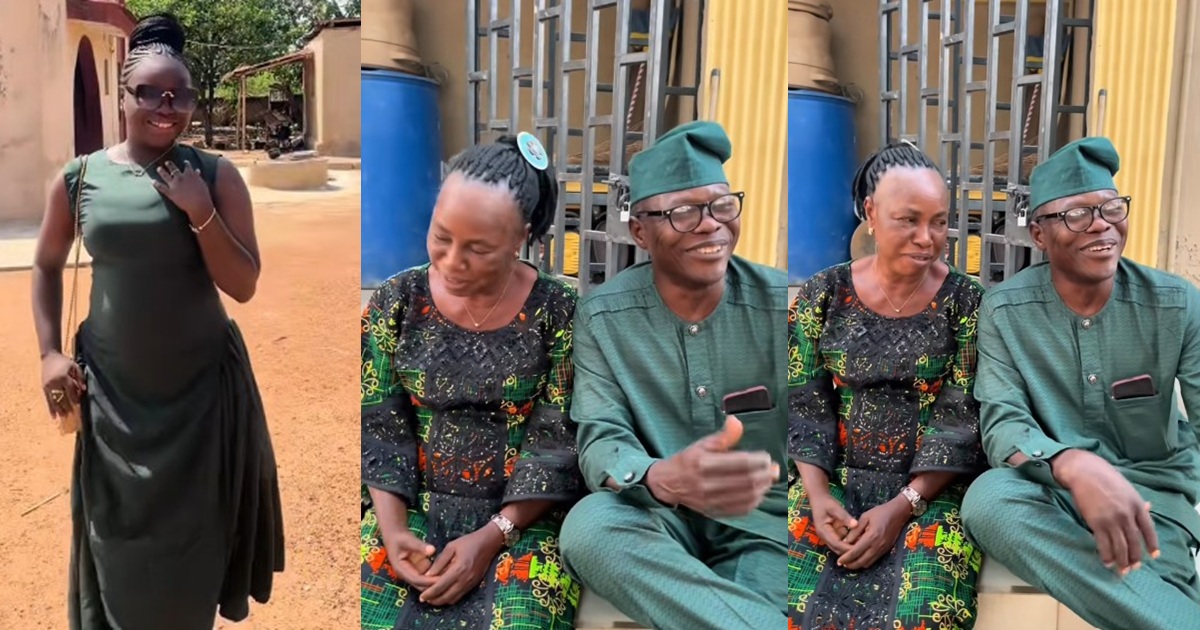 “My parents never cease to cr@ck me up.” – Lady shares the hilarious moment her dad threw sh@de at her mom for being unromantic while taking photos (WATCH)