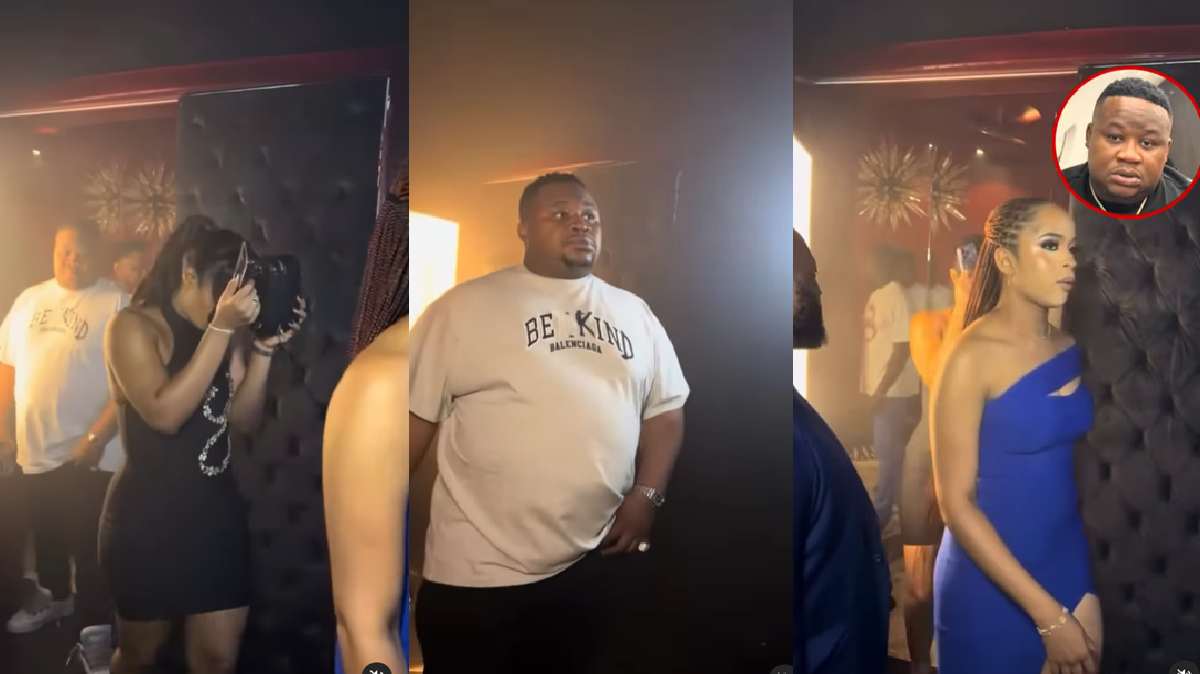 Cubana Chief Priest Spotted At A Club With Two Ladies In Hand Despite Ongoing Drama With Baby Mama Helen Atti (WATCH)