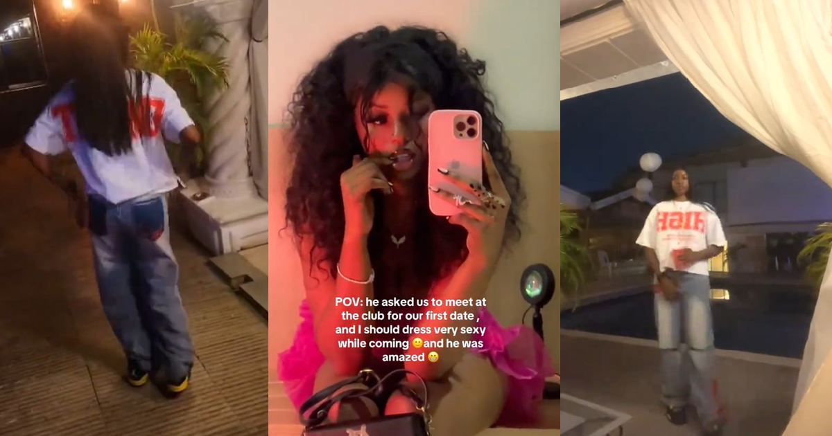 “Dress very sɘxy while coming” – Lady surprises her date with her choice of outfit (VIDEO)