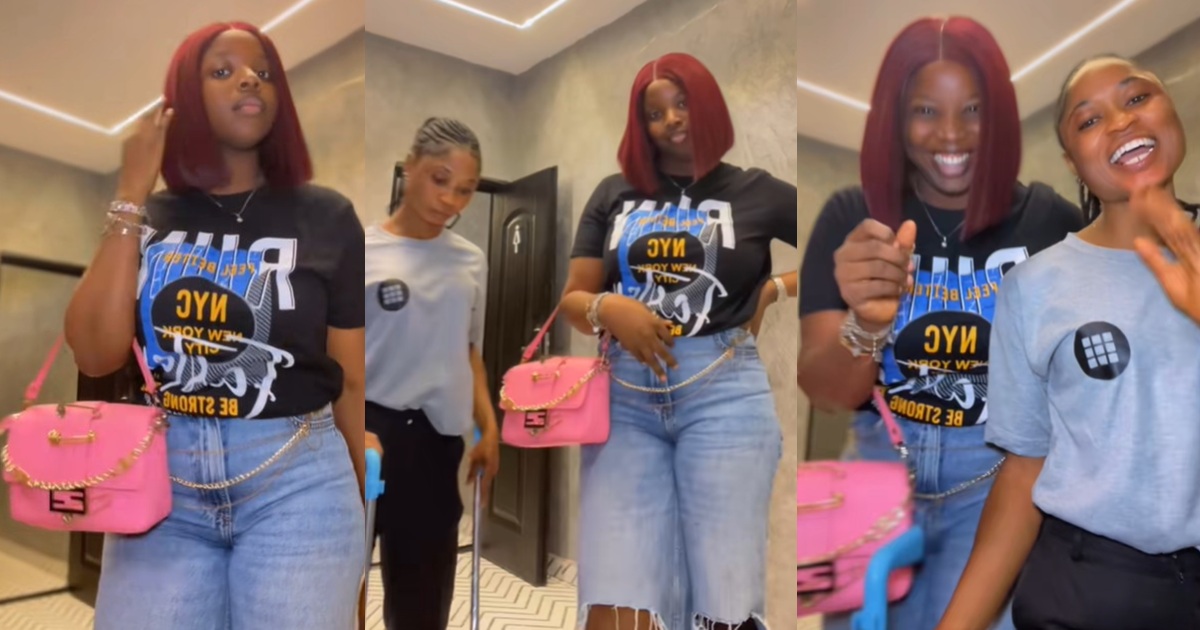 Lady Insists Cleaner Joins Her Video After Acc!dentally Interrupting Her Recording in Public Restroom (WATCH)