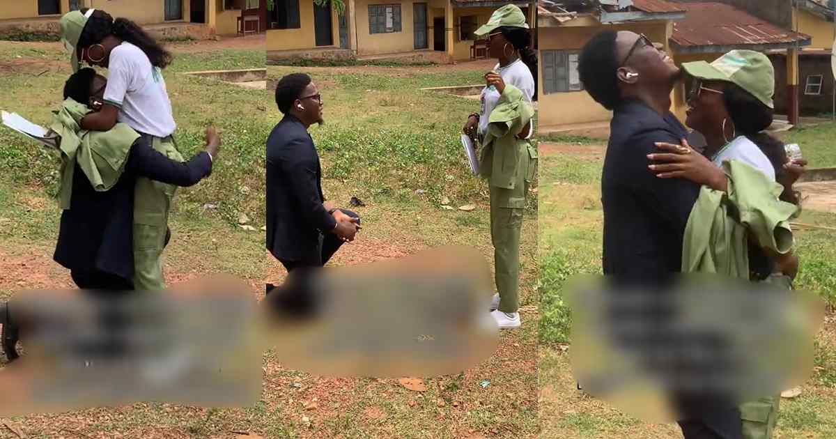 Lady gets engaged to her best friend of 10 years, whom she cr!ed to three times over different heartbrɘaks (WATCH)