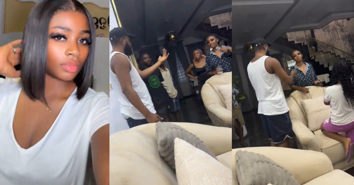 Adorable moment a man summoned his household to compliment his wife after she made a new hairstyle (VIDEO)