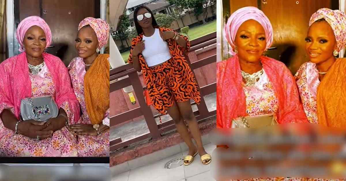 “She said everybody who saw our picture loves it” – Lady shares the difference between the Eid photos she sent to her elder sister versus what she posted on her status (VIDEO)