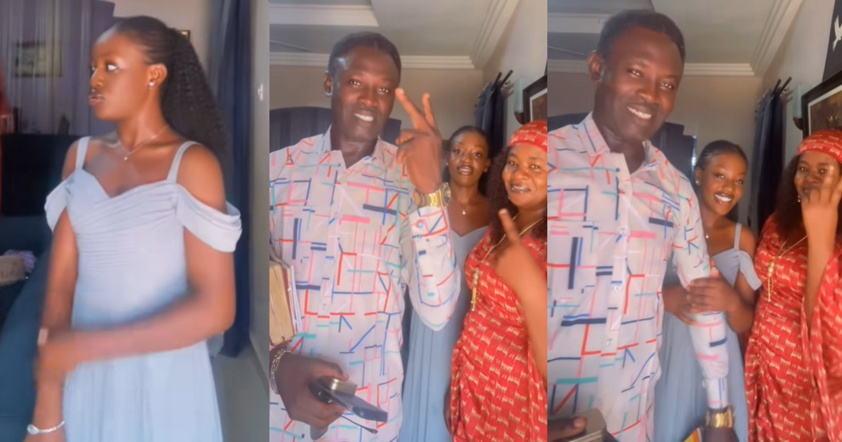 “It ended up as a sermon” – Lady shares her ‘dramatic dad’s’ reaction to her asking him to make a video with her (WATCH)