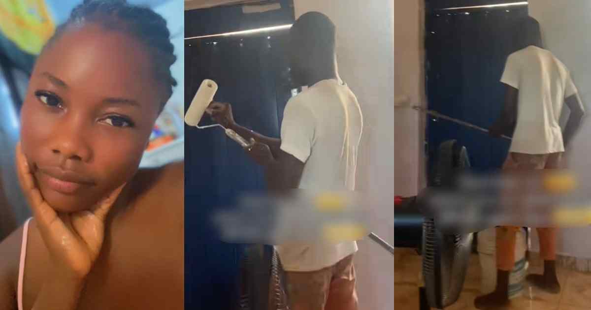 “Sanitize my brain!” – Lady stúnned after hearing a snippet of a pastor’s preaching her painter was listening to (WATCH)
