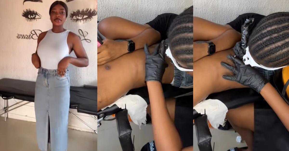 “I dey go through a lot” – Tatt00 artist stúnned as a client and his girlfriend turned her bed into a cuddle zone (WATCH)