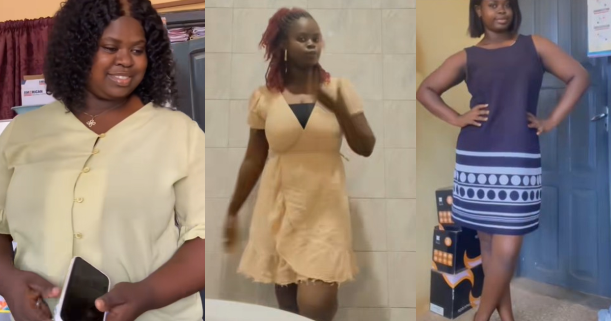 Lady shows the difference between when her parents were feeding her versus when she started feeding herself (Video)