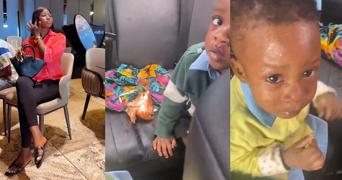 Woman stúnned as her toddlers ate her food after her brother left them in the car (VIDEO)