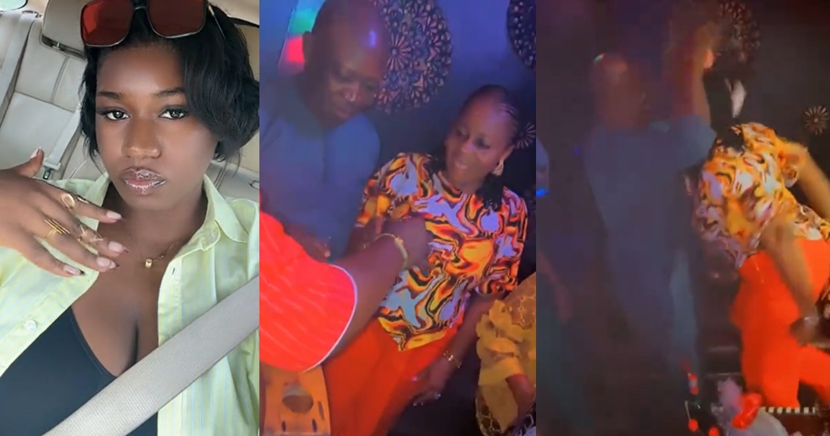 Lady took her parents clubbing to complete her mum’s birthday celebration (WATCH)