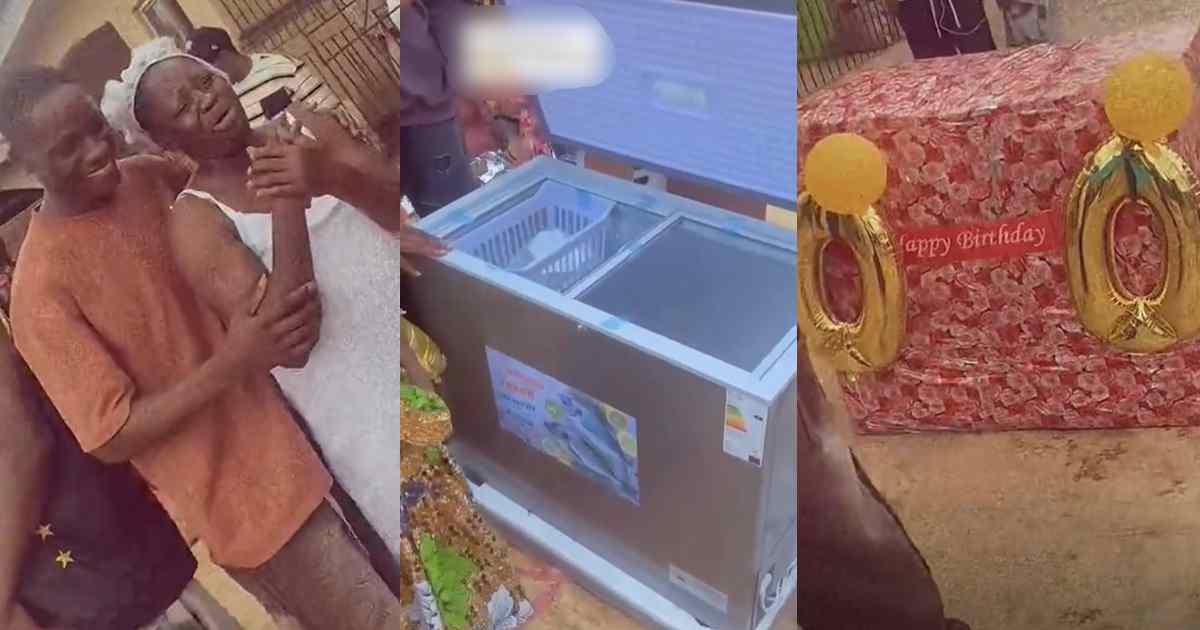 Man surprises his mum with the gift she needed since he was a kid on her birthday (WATCH)