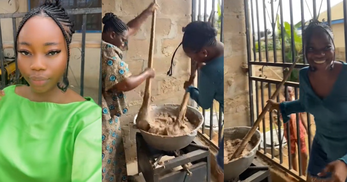 “Not my man’s mom hailing me” – Lady turns amala after visiting her man’s family for Salah (WATCH)