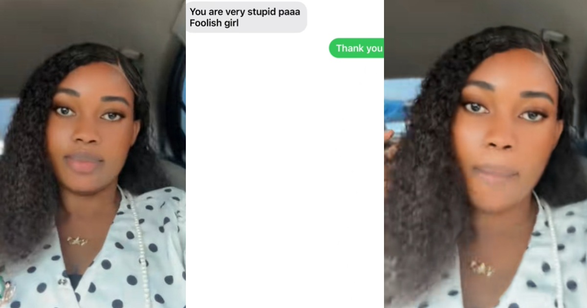 Lady shares the text message she received from an Uber driver after canceling the ride (WATCH)