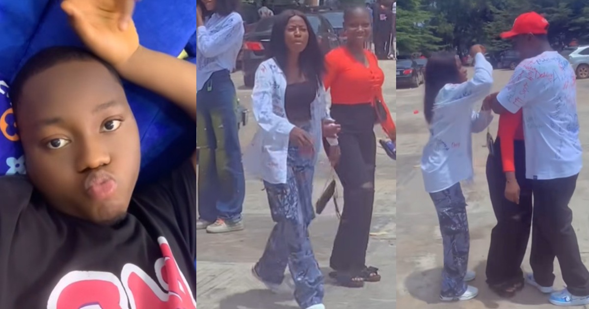 “She lost it” – Man amused as his coursemate’s sister sc0lded him for jokingly calling her baby (WATCH)