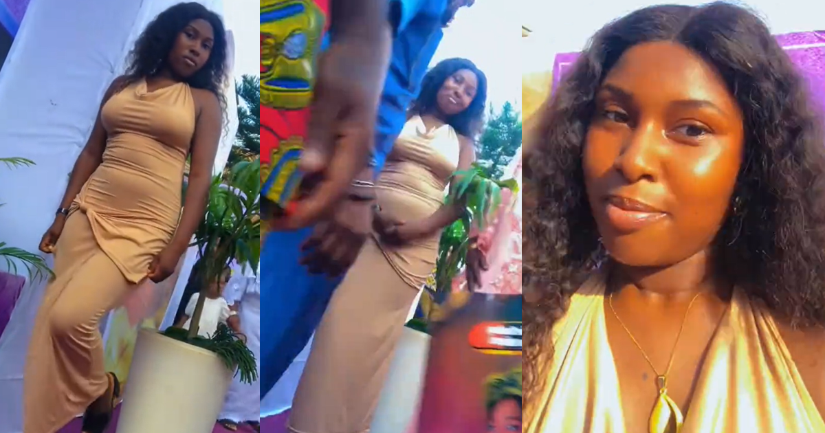 “I should have stayed at home” – Lady disappointed after party guests interrupt her video (WATCH).