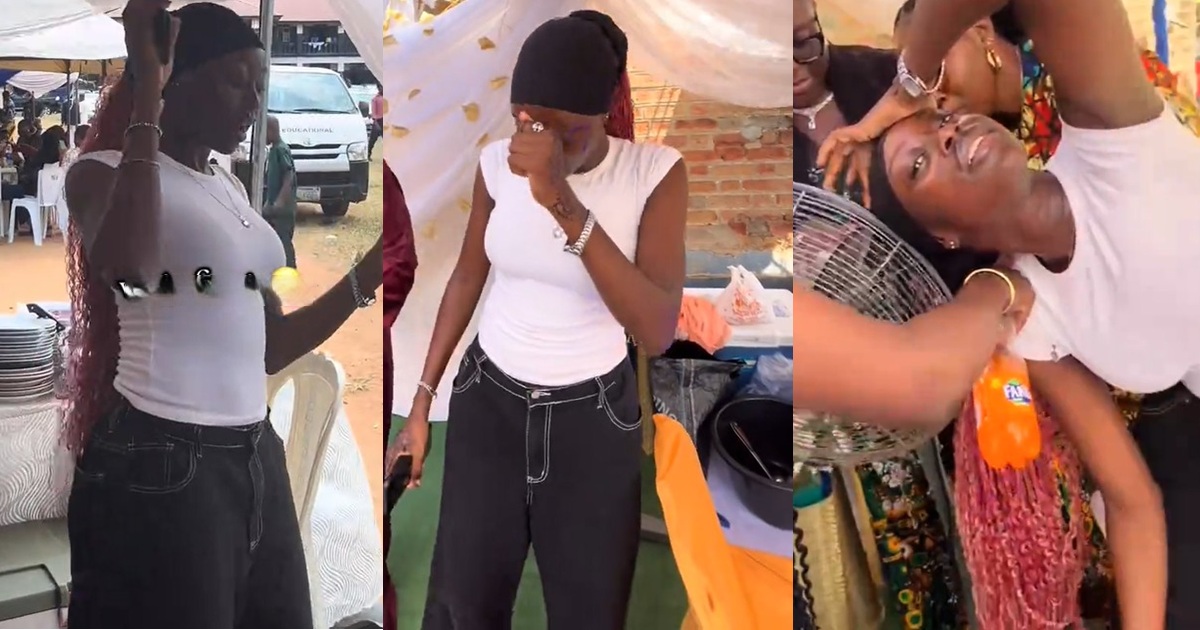 Lady shares pa!nful moment her braids got stuck in a standing fan while dancing at an event. (WATCH)