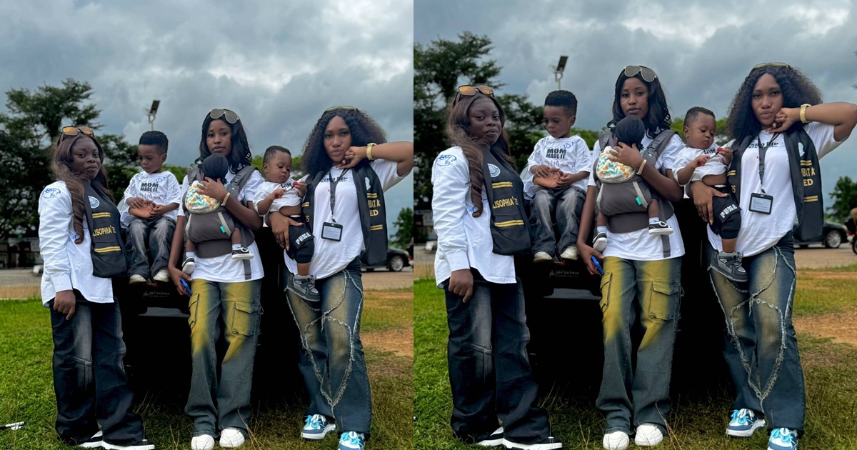 “Proud mums ,proud graduates” – Ladies celebrate their sign-out with their toddlers (IMAGES)