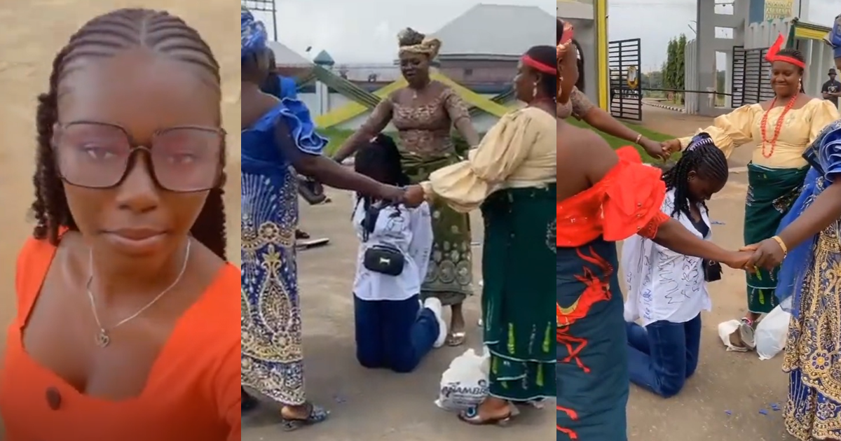 Moment a lady’s mum turned her sign-out celebration into a prayer session (Watch)