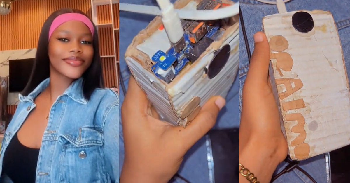 “I never see this kind thing before o” – Lady stünned after seeing the power bank an individual brought to charge at her house (WATCH)