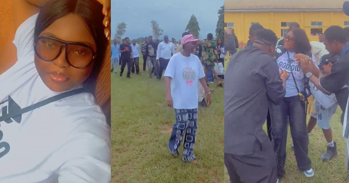 Lady stúnned after her lodge boys pulled up for her on her sign-out (Watch)