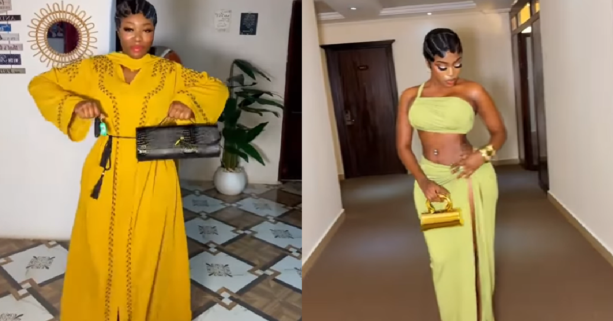 Lady shares a video showcasing how her siblings want her to dress versus how she actually prefers to dress (WATCH)