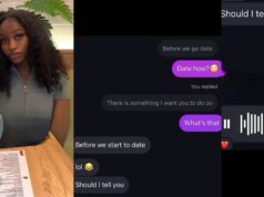 Lady shocked as man demands navel piercing in voicemail before agreeing to date her.(WATCH)