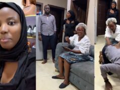 Moment a woman and her husband pretended not to see her mom to see her reaction (WATCH)