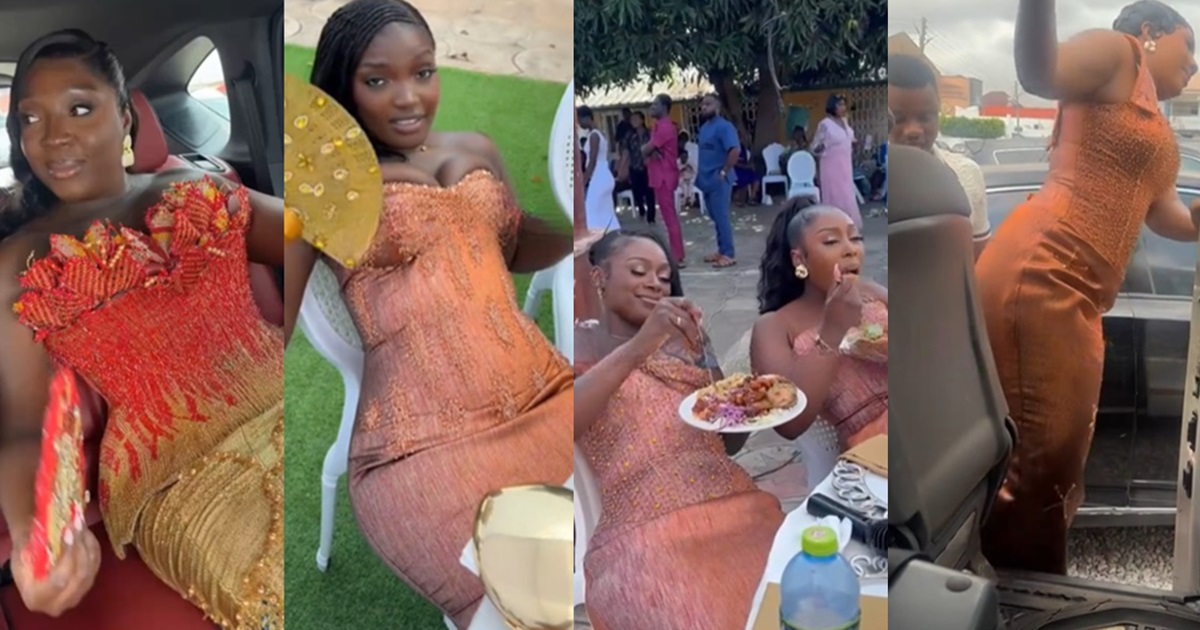 “The corset was CORSETTING”- Lady shares hilarious experience after getting overly snatched in corset dresses at a party.