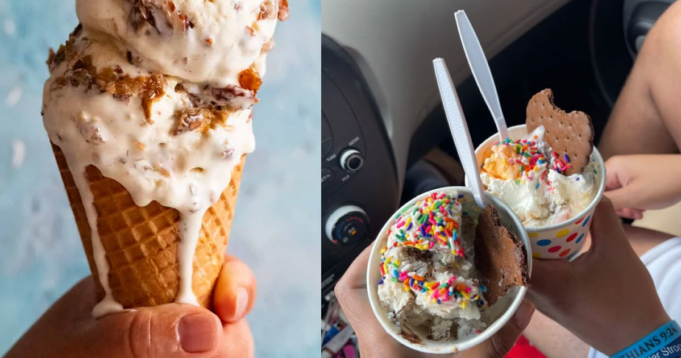 Rum-and-raisin-ice-cream-in-cone