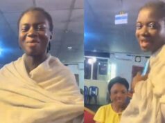 New mother praised by fellow choristers for returning to practice a day after giving birth (WATCH)