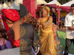 Mother-in-law cl@shes with Aso-Ebi ladies over money sprayed on the bride.