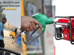 Lady shares video of the moment some fuel attendants bought fuel to power the generator in their filling station