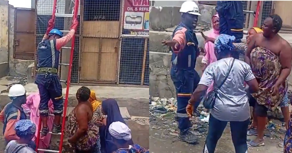 Enough is Enough: Angry Women Block PHCN Officials Trying to Cut Their Power After Months Without Electricity