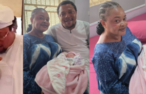 Toyosi Adesanya’s Husband Speaks at Naming Ceremony, Says Wife Survived Four Surgeries and Came Close to Death Before Baby’s Arrival (Video)
