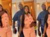 Nigerian mum playfully knocks son after he interrupts private moment with husband (Video)