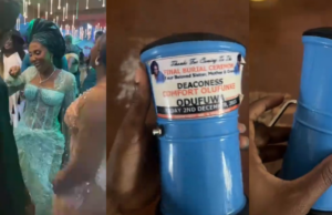 Family stunned after receiving “funeral souvenir” as wedding gift (Watch)