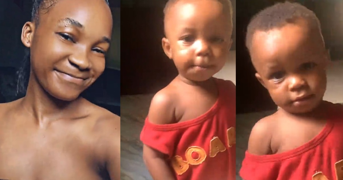 Lady shocked as 1-year-old nephew tells her to “go and get married” (Watch)