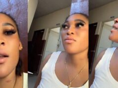 Lady shocked by the intensity of “pregnancy labour” after accompanying a pregnant relative to the hospital (VIDEO)