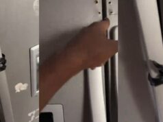 Man reveals how his mum ties the fridge with a nylon bag to secure special items after removing the lock (WATCH)