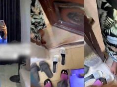 Lady regrets visiting her long-distance boyfriend unannounced after discovering another woman in his apartment (Watch)