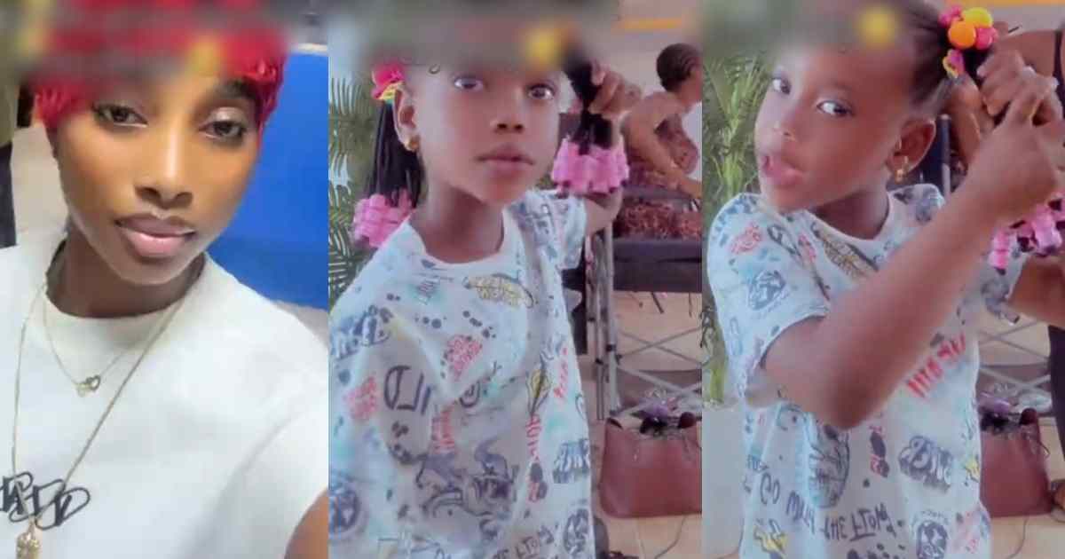 Little girl shocks her aunt after claiming her braids cost ₦1.4 Million (VIDEO)