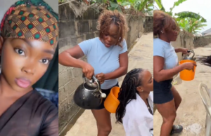 Hairstylist nearly bur.ns her first model after braiding hair (Watch)