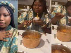 “You tried eating it from the fire as they do in movies” – Nigerian Lady Regrets Eating Hot Chinese Food Straight From Fire (Watch)