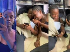 Lady learns the hard way after swiping someone else’s phone mid-video (Watch)