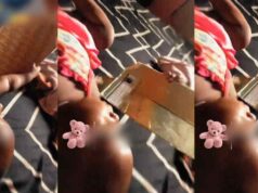 Nigerian mum amused after her 6-month-old fans herself 10 minutes after a power outage (Watch)