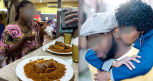 Lady shares outcome after her period came while she was eating at a Buka