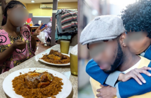 Lady shares outcome after her period came while she was eating at a Buka