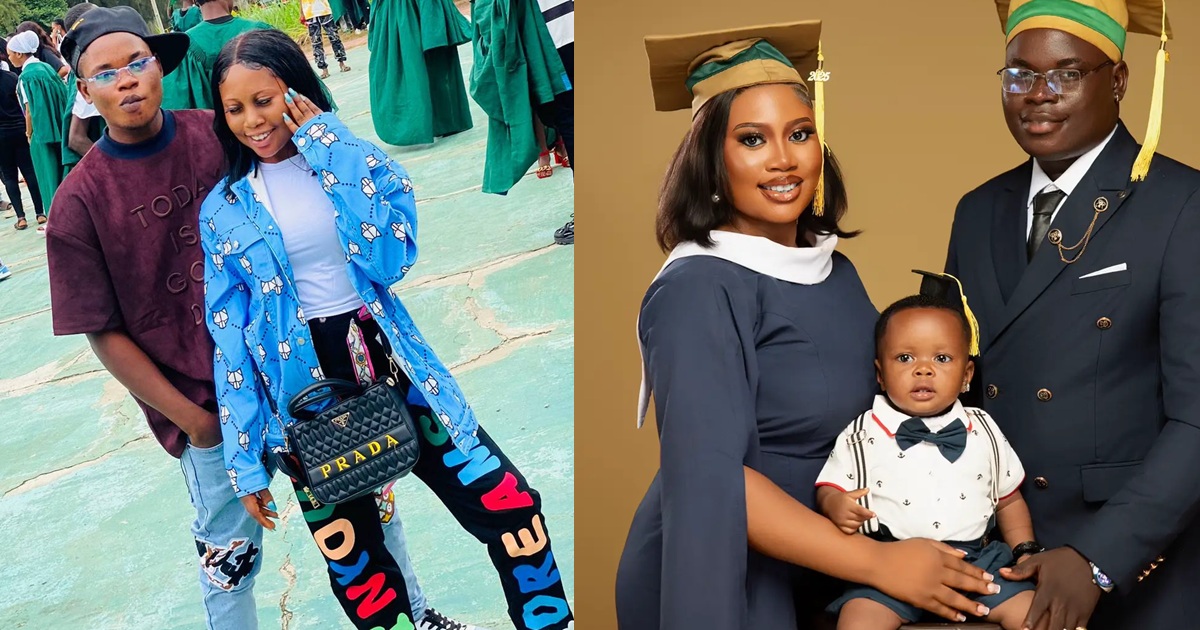 Couple shares their matriculation photo versus their convocation photo (PHOTOS)